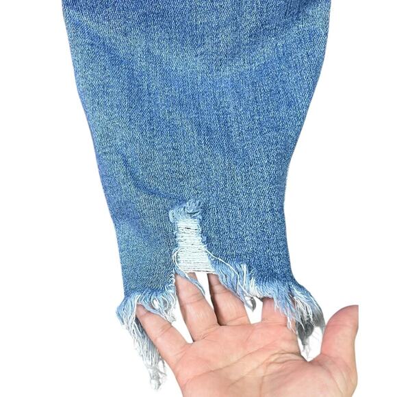 Judy Blue Maryville High Rise Fray Slim Fit Jeans Straight Tapered Ankle 9/29 - Picture 15 of 16